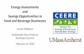 Energy Assessments and Savings Opportunities in Food and ...