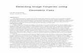 Detecting Image Forgeries using Geometric Cues