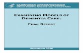 Examining Models of Dementia Care: Final Report