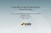 X-Ray Microscopy for Interconnect Characterization