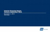 Interim Financial Report January-September 2013