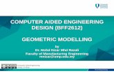 COMPUTER AIDED ENGINEERING DESIGN (BFF2612) GEOMETRIC ...