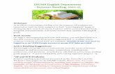 ESUMS English Department - Summer Reading, 2020-21