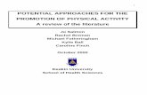 POTENTIAL APPROACHES FOR THE PROMOTION OF PHYSICAL ...
