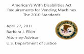 American’s With Disabilities Act Requirements for Vending ...