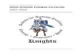 Academy for Academic Excellence HIGH SCHOOL COURSE …
