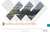 Contracts and General Bid Slate