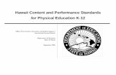 Hawaii Content and Performance Standards for Physical ...