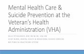 Mental Health Care & Suicide Prevention at the Veteran’s ...