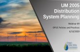 UM 2005 Distribution System Planning - Oregon
