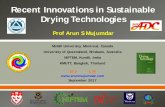 Recent Innovations in Sustainable Drying Technologies