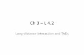 Long-distance interaction and TADs