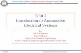 Unit I Introduction to Automotive Electrical Systems