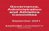 Governance, Administration and Athletics