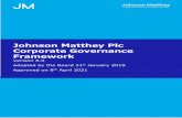 Johnson Matthey Plc Corporate Governance Framework