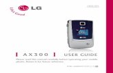 MANUAL DEL USUARIO AX300 - LG Electronics