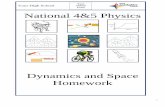 Dynamics and Space Homework - LT Scotland