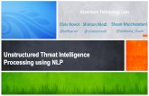 Unstructured Threat Intelligence Processing using NLP