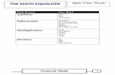 Math Clue Words - Learning Equalizer