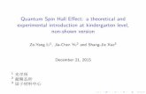 Quantum Spin Hall Effect: a theoretical and experimental ...