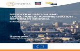 DECENTRALISATION AND LOCAL PUBLIC ADMINISTRATION …