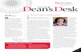 Dean’s From the Desk - Rutgers University