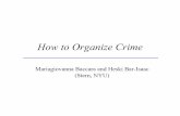 How to Organize Crime - rit.edu