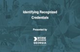 Identifying Recognized Credentials