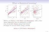 What is Statistical Learning?