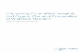 Commecting Cloud Water Inorganic and Organic Chemical ...