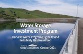 Water Storage Investment Program