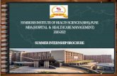 SYMBIOSIS INSTITUTE OF HEALTH SCIENCES (SIHS), PUNE MBA ...