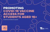 PROMOTING COVID-19 VACCINE ACCESS FOR STUDENTS AGED …