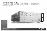 R&S®CMX500 RADIO COMMUNICATION TESTER