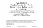 ALESIS MidiVerb 3 (M3) Service Manual