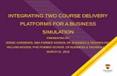 INTEGRATING TWO COURSE DELIVERY PLATFORMS FOR A …