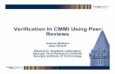 Verification In CMMI Using Peer Reviews