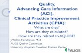 Quality, Advancing Care Information (ACI), Clinical ...