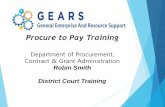 Procure to Pay Training - courts.state.md.us