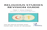 RELIGIOUS STUDIES REVISION GUIDE