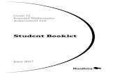 Student Booklet - Province of Manitoba