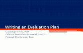 Writing an Evaluation Plan