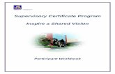Supervisory Certificate Program Inspire a Shared Vision