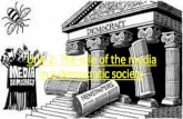 Unit 2: The role of the media in a democratic society
