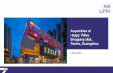 Acquisition of Happy Valley Shopping Mall, Tianhe, Guangzhou