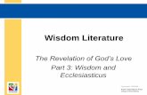Part 3: Wisdom and Ecclesiasticus