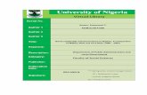 Faculty o Social Sciences - University of Nigeria