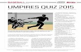 Baseball Quiz 2015 - Referee.com & Referee Magazine