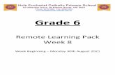 PRINTED PACK Week 8 T3. Grade 6- Remote Learning
