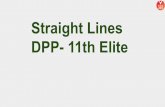 Straight lines DPP -11th Elite